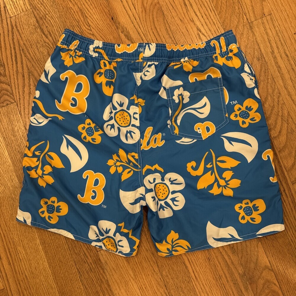 Men's UCLA Bruins Swim Trunks Floral Swim Shorts XL - Picture 7 of 7